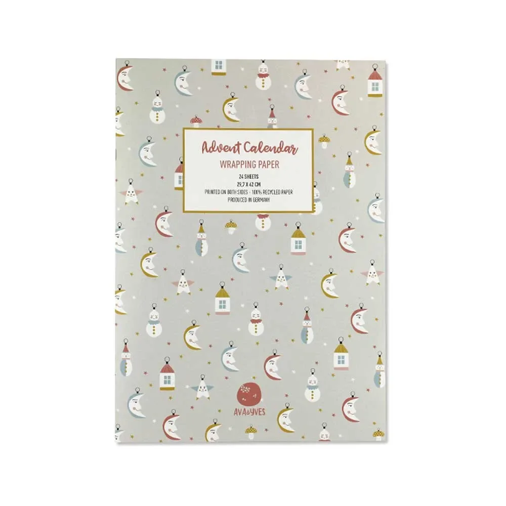Ava & Yves wrapping paper Advent Calendar Christmas dream