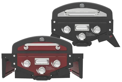 "Table gas grill smoker "DALLAS" in various colors image"