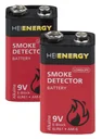 Longlife battery E-Block alkaline for smoke detectors - 2-pack