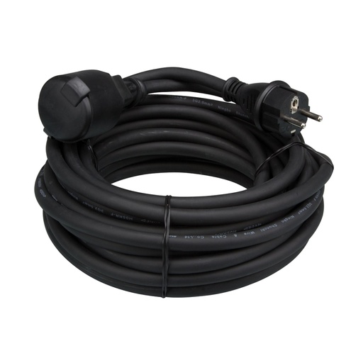 "Rubber extension cable 10 M 3G2.5 pin earthing image"