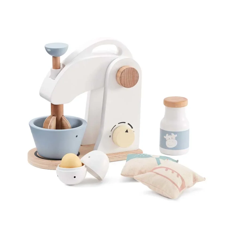 "Kids Concept Spiel Mixer made of wood with accessories image"