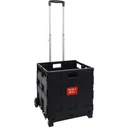 Shopping trolley Easy Pack & Roll XL folding crate black 57L 25kg
