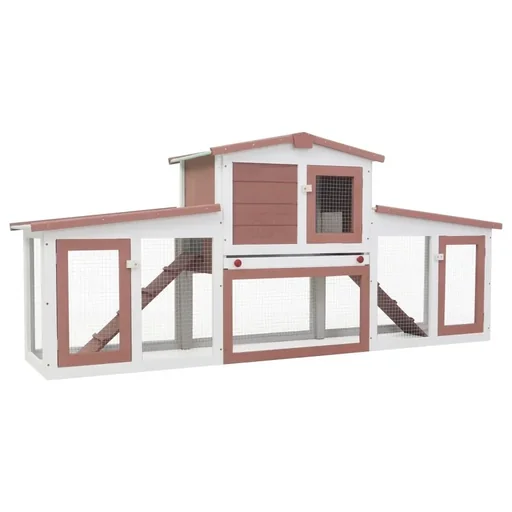 "Large outdoor rabbit hutch 204x image"