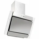 Wall hood 60 cm stainless steel tempered glass silver