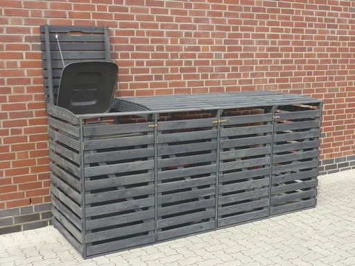 "Garbage can box Vario 4 for 4 tons, honey brown image"
