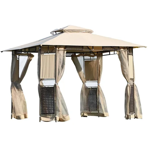 "Garden tent with double roof image"