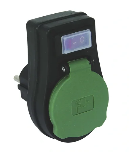 "Adapter with switch IP44, max. 3680 watts image"