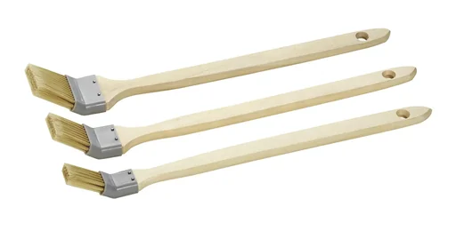 "Corner brush set, 3-piece, synthetic bristles, wooden handles FSC image"