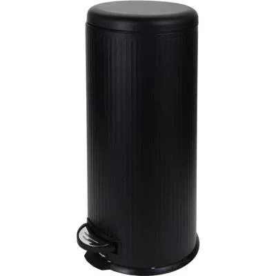 "Excellent Houseware Pedal Bin - Waste Bin with Pedal - 30 L - 30 x 64 cm - Black image"