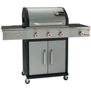Triton PTS 3.1 gas grill - grill surface 65 x 44 cm - silver - with side burner and PTS system