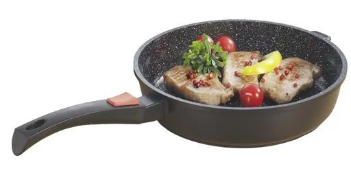 "King cast aluminum pan with removable handle, 28 cm H 7 cm image"