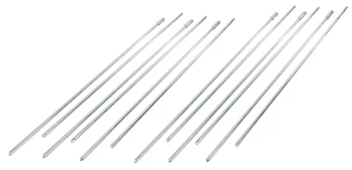 "Plant stakes 6 pieces solid galvanized image"