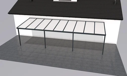 "Patio roof Premium, anthracite, 9135 x 3060 mm - Klima blue image"