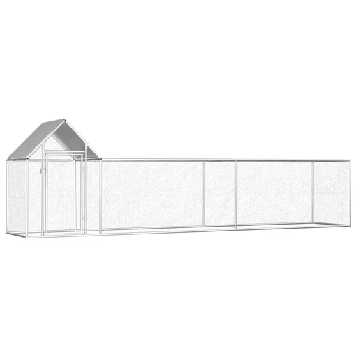 "Chicken coop 5x1x1.5 m galvanized steel image"