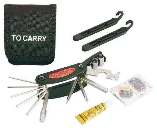 "Bicycle repair kit/bicycle tool image"