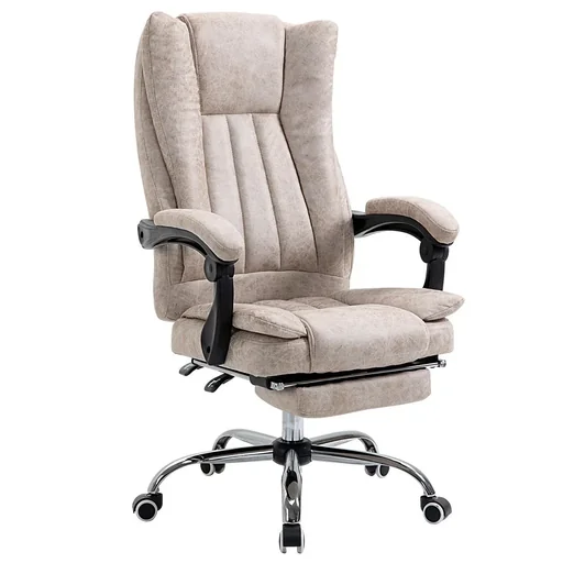 "Office chair swivel chair with reclining function footrest office chair seat height adjustment chair desk chair microfiber art image"