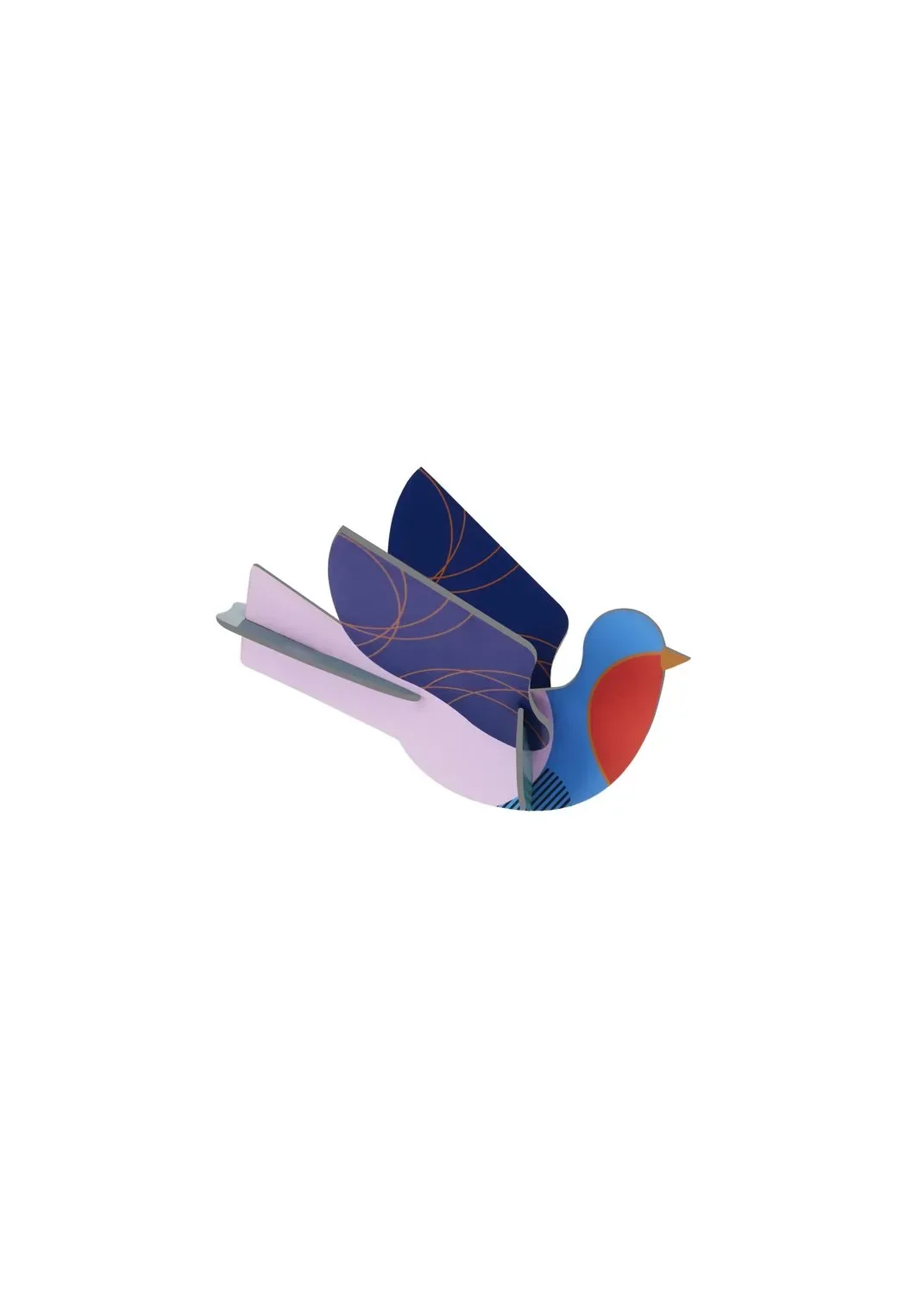 "Studio ROOF ornament, craft kit, 3D wall object - Dove image"