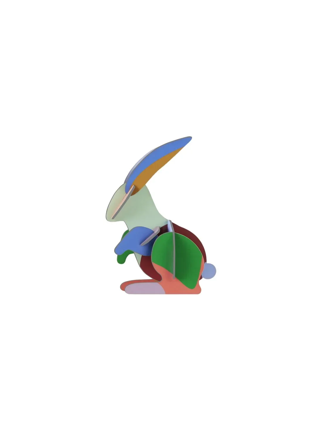 "Studio ROOF Ornament Craft Set – 3D Wall Object – Rabbit image"