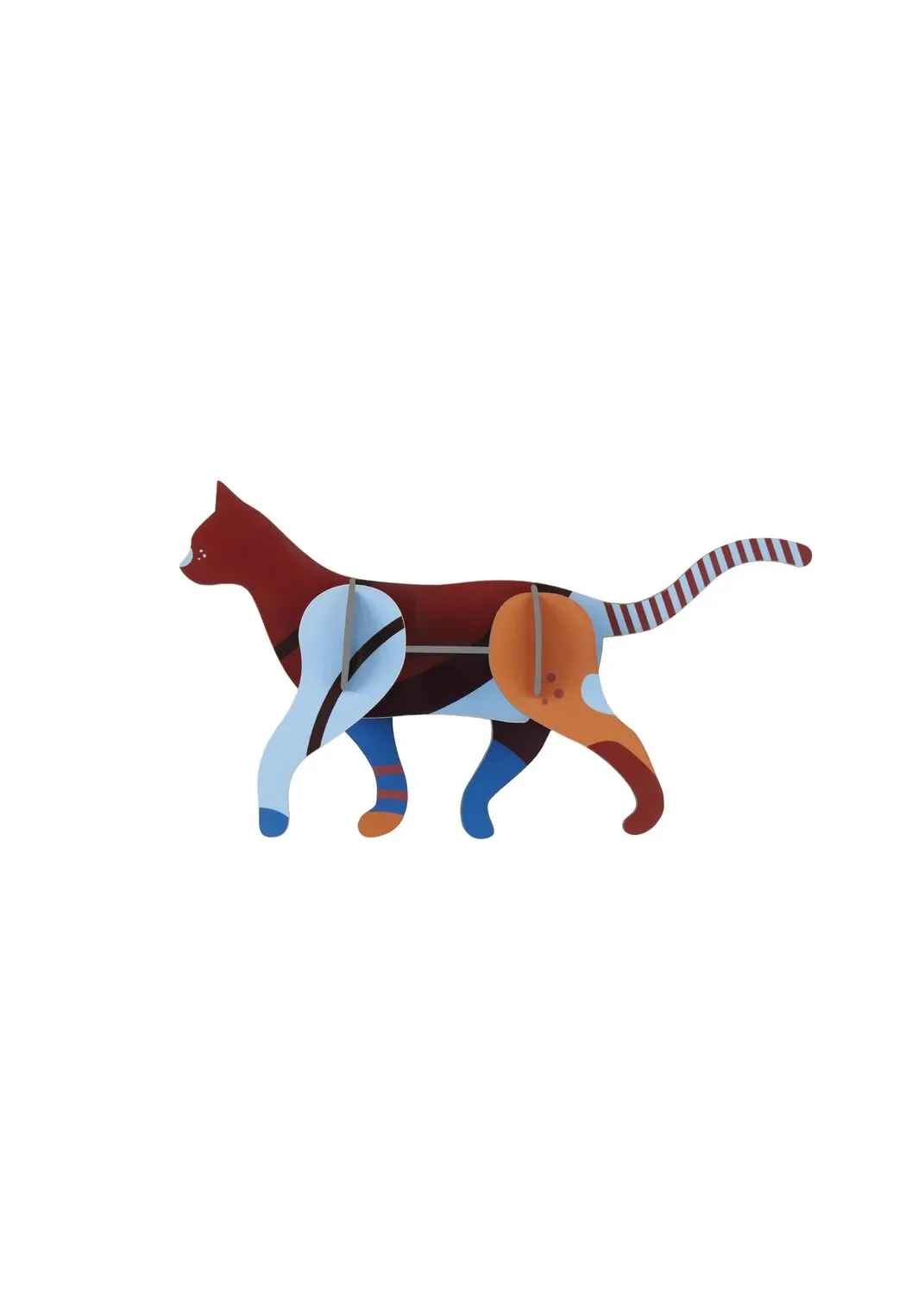 "Studio ROOF Ornament, Craft Kit, 3D Wall Object - Cat image"