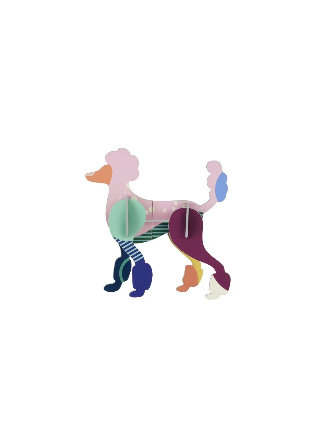 Studio ROOF ornament, craft set, 3D wall object – Poodle