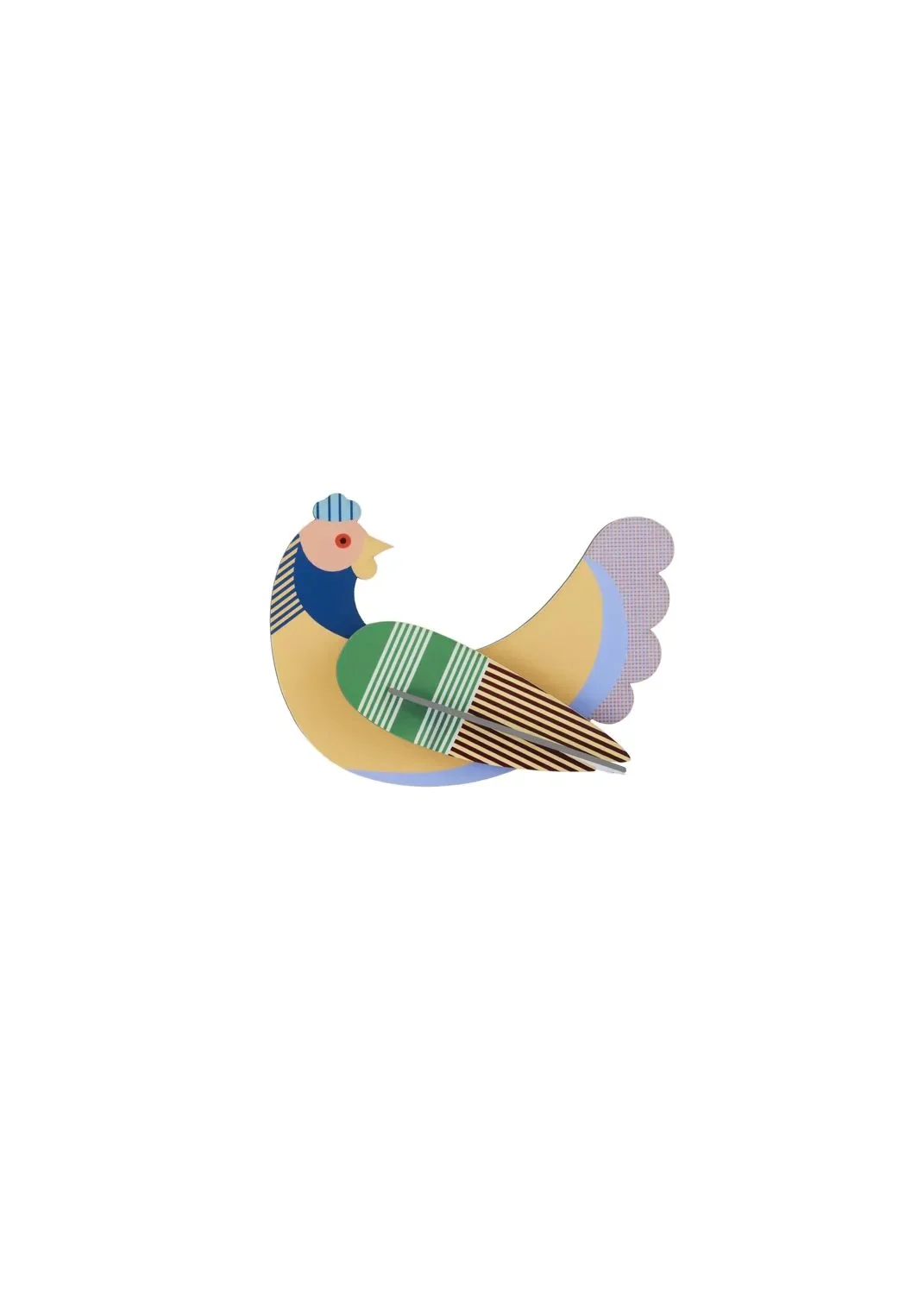 "Studio ROOF Ornament, Craft Kit, 3D Wall Object - Chicken image"