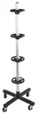Rim and tire holder with rollers