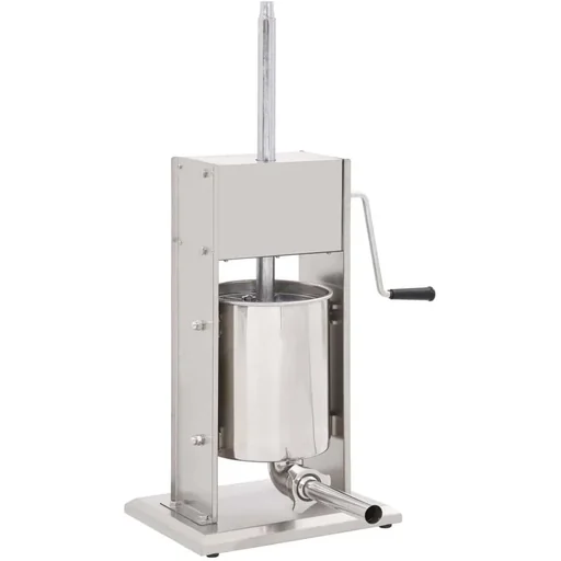 "Sausage filler 10 L stainless steel manual silver-colored image"