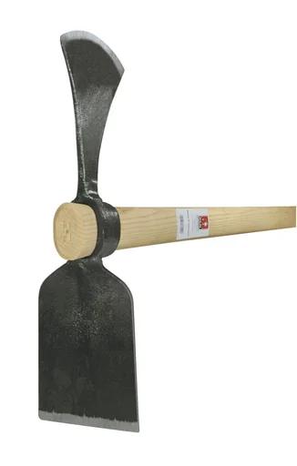 "Hoopoe hoe, broad blade, oval eye, forged, ash handle 105 cm image"