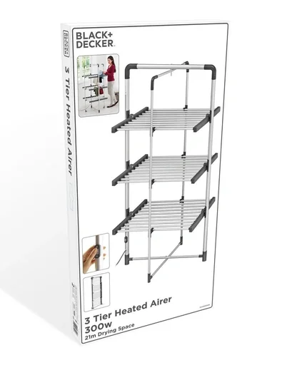 "Drying rack - heated - 3 layers - 21 m drying space image"