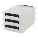 Connectable storage box A4, set of 3