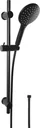 NOIR shower set with 3 jets, black