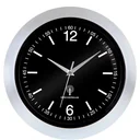 Wall clock silver/black Ø30cm