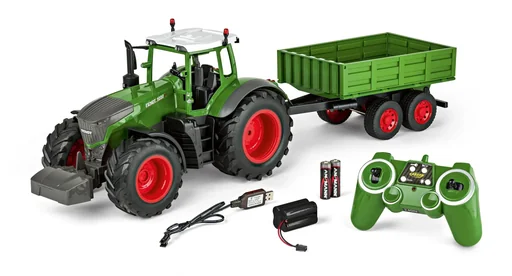 "RC tractor with trailer 1:16 100% RTR image"