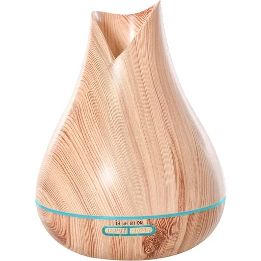 "Aroma diffuser for essential oils with LED natural image"