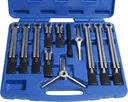 Puller set, 12 pieces, 2 + 3 arms