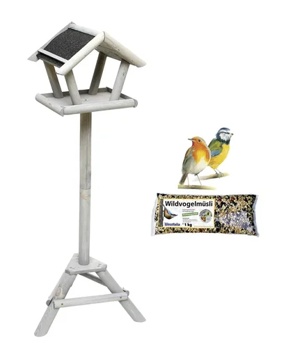"Sweden bird feeder set with litter feed 1 kg image"