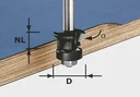 Chamfer / flush cutter HW D24 / 0+45 degrees KL