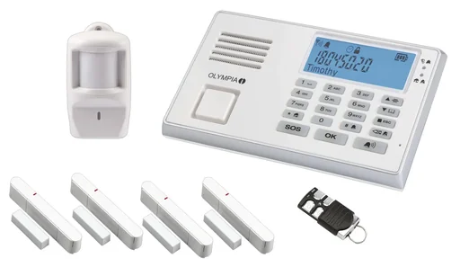"Wireless alarm system set Protect 9066 with emergency call and hands-free function image"
