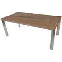 FLORENCE table, rectangular, aluminum / non-wood, champagne