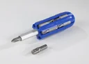 Magnetic bit magazine with holder for manual and machine operation