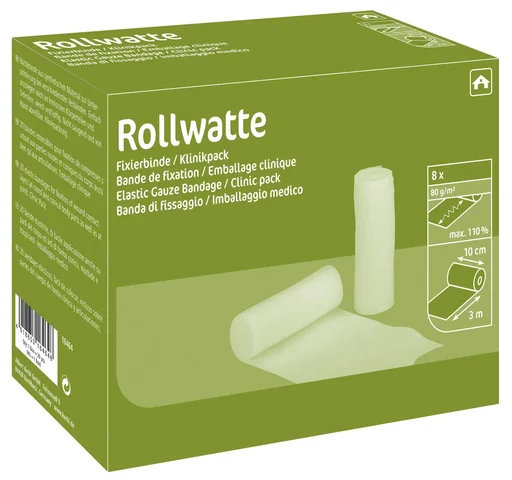 "Roll cotton wool, 10 cm x 3 m, 8 pieces image"
