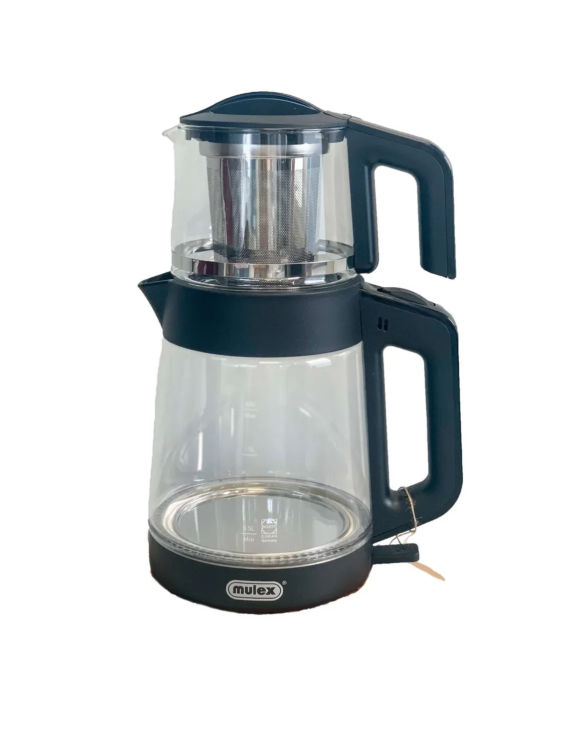 "Kettle, samovar with teapot - Mulex Tea Express, 2L, electric, glass black image"