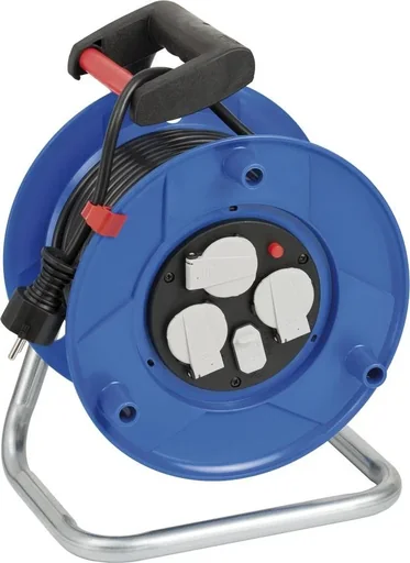"Garant IP20 cable reel, 240mm diameter, with USB port, 25m image"