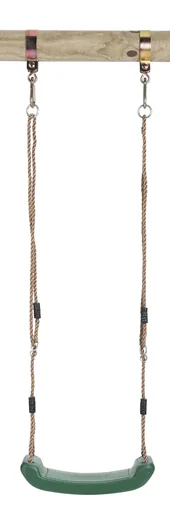 "Plastic swing in dark green image"