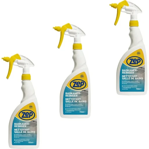 "ZEP Bathroom Cleaner - 750 ml x 3 pieces - Value Pack - 3 pieces image"