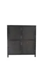 Vintage metal cabinet with 4 doors