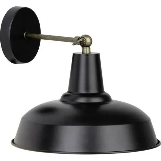 "Wall light Ronaldino 90099/76 black brass 28 cm image"