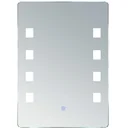 Illuminated mirror bathroom mirror LED mirror wall mirror 50 x 70 x 4cm