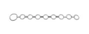 Flat link collar for large cattle