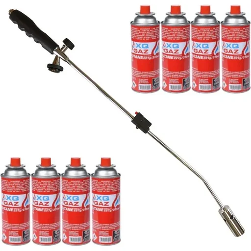 "Weed burner with piezo ignition Contains 8 gas bottles image"